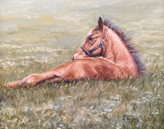 The Story of First Foal Painting