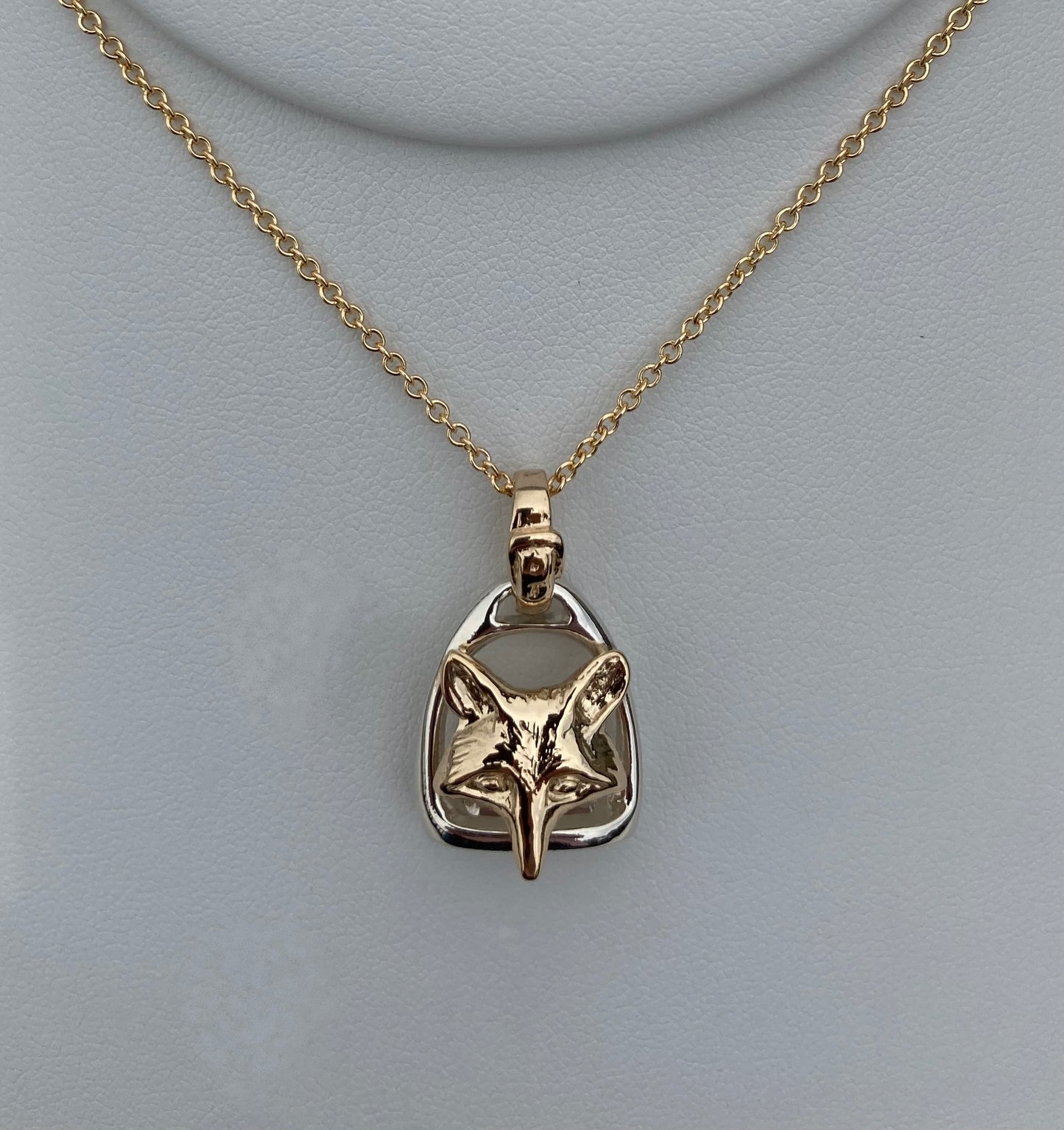 Foxmask Stirrup Pendant