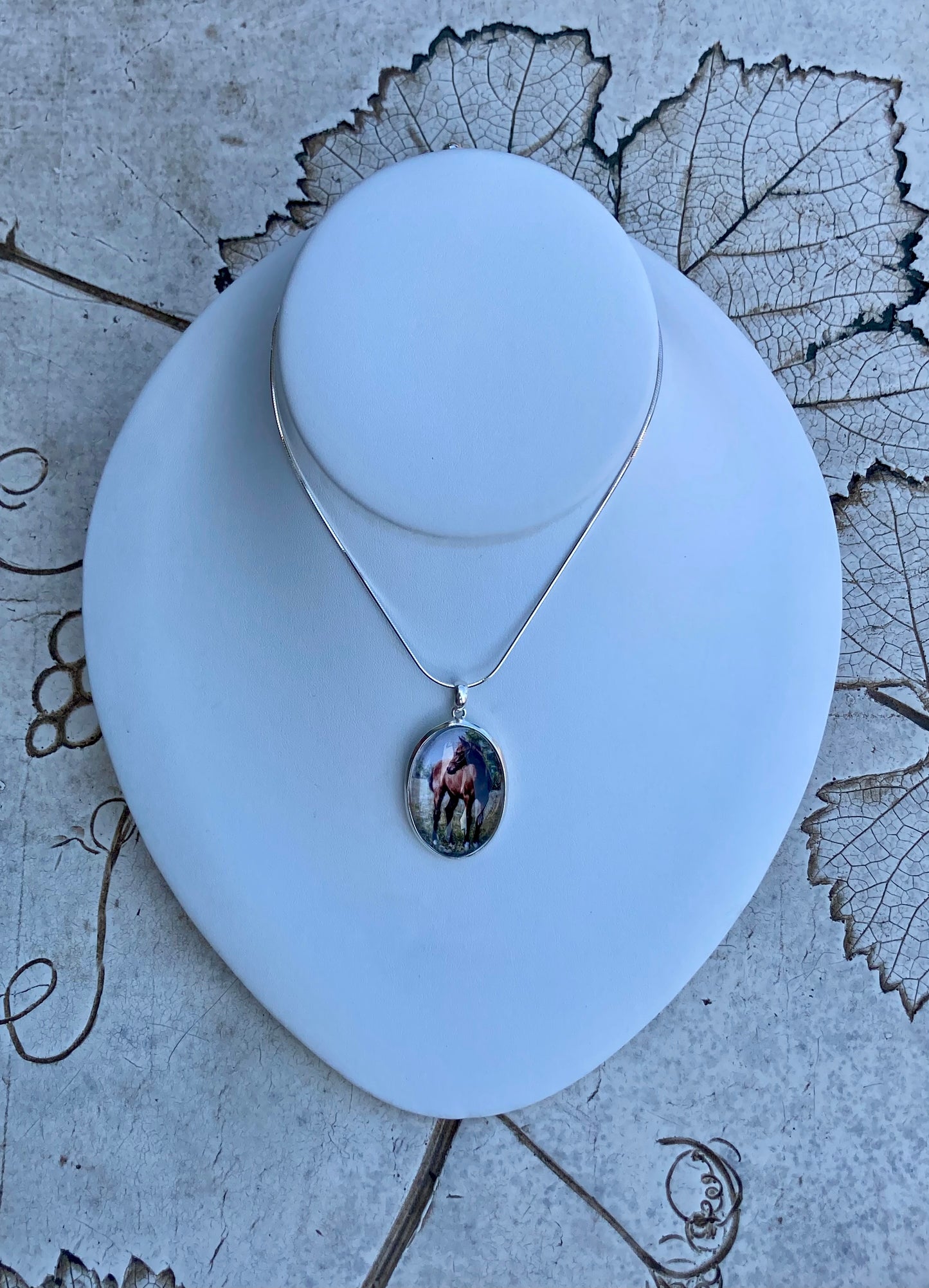 The Filly Crystal Pendant in Sterling Silver