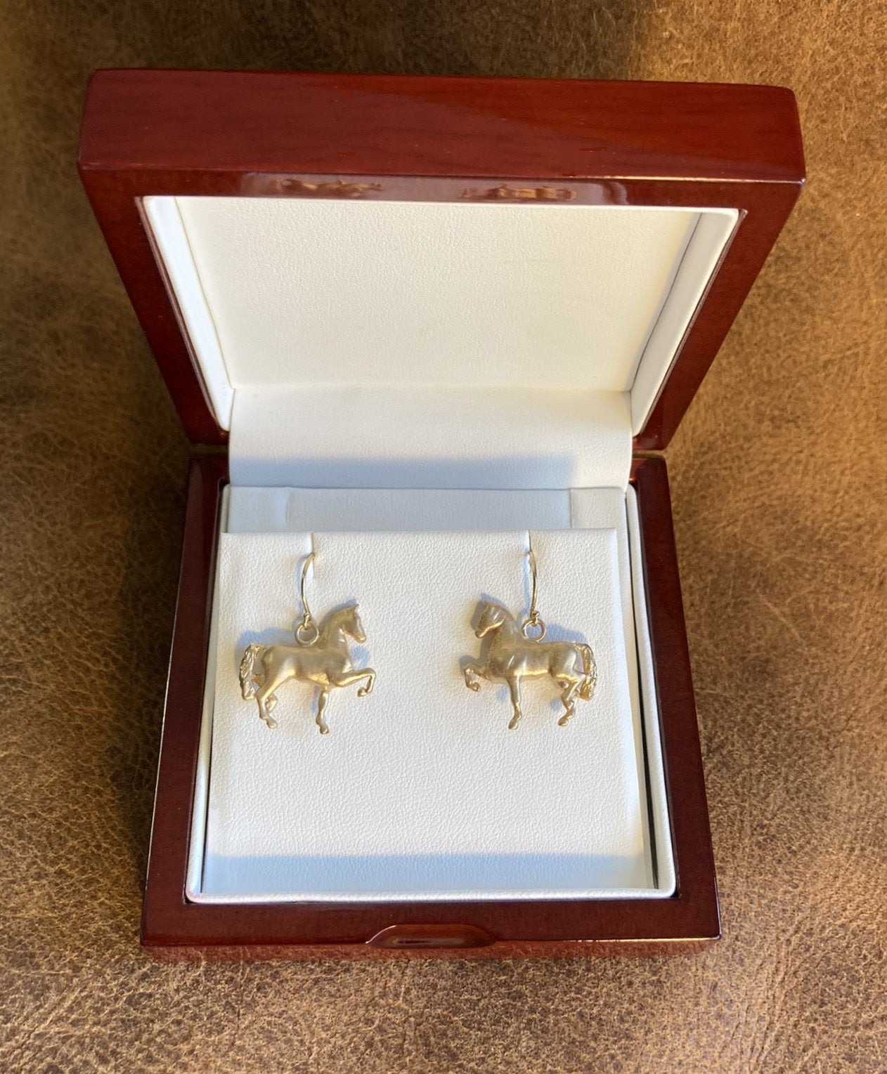 14k Classic Gold Horse Earrings - Salina Ramsay Studio