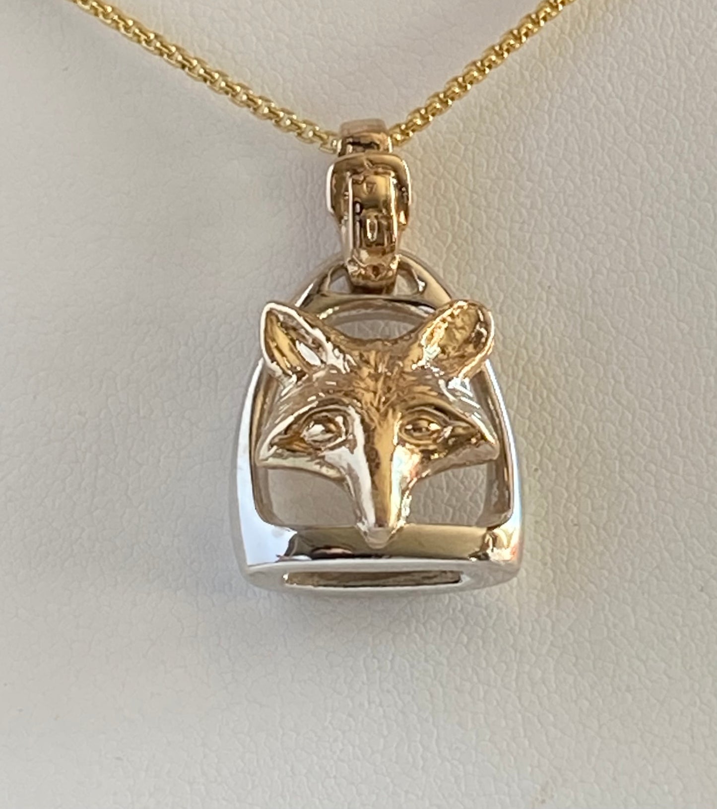 Foxmask Stirrup Pendant