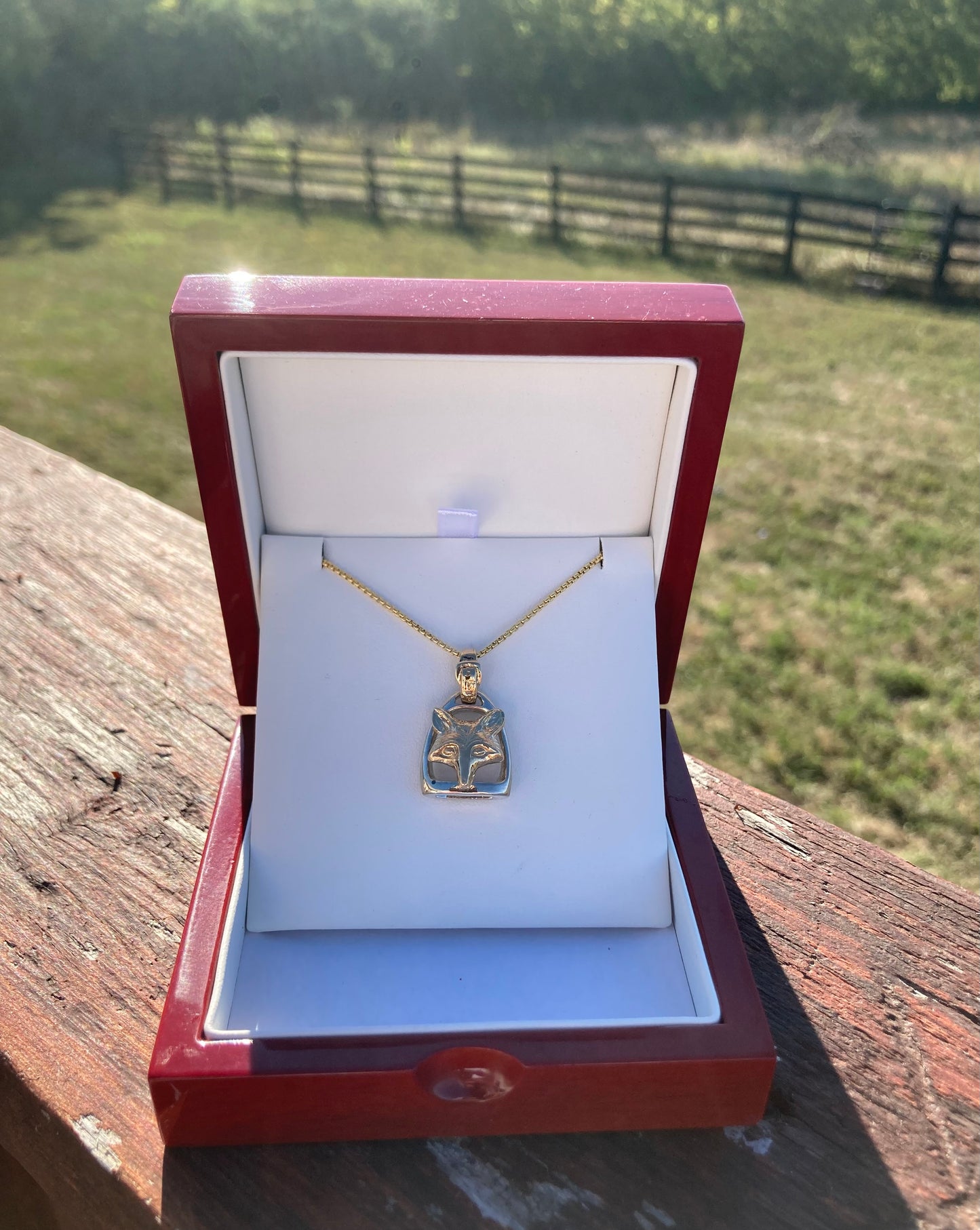 Foxmask Stirrup Pendant
