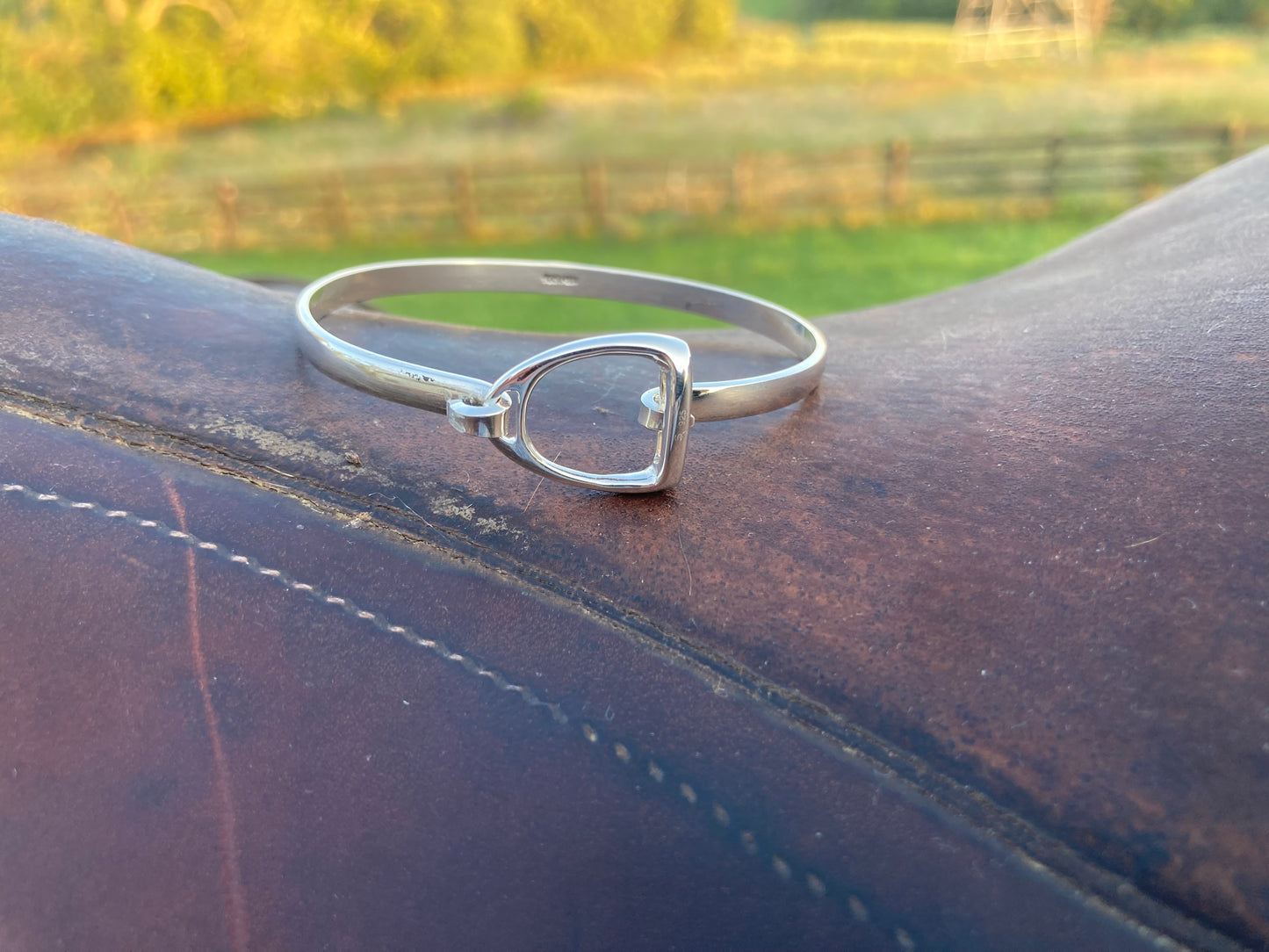 Sterling Silver Stirrup Bracelet
