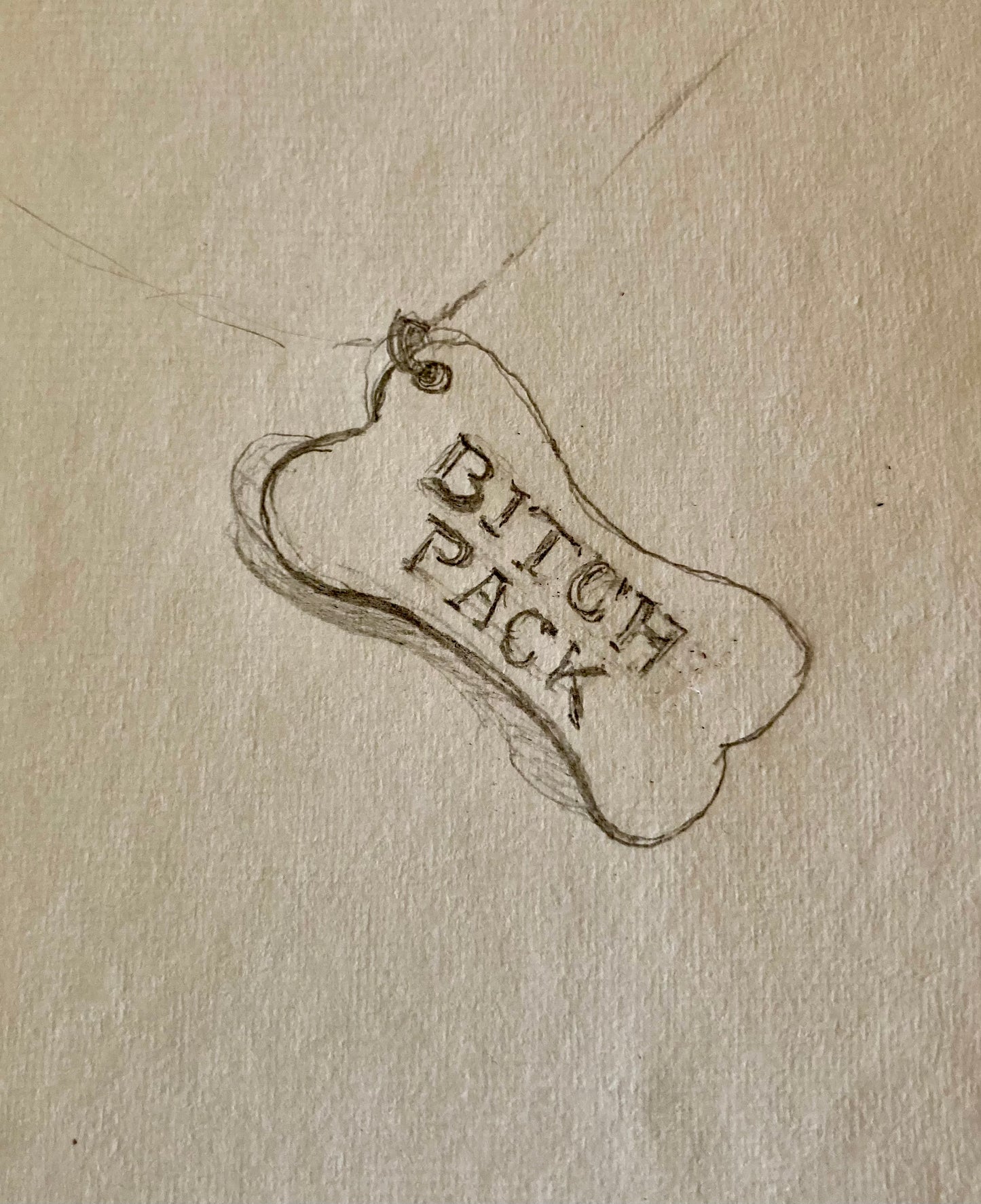 Bitch Pack Biscuit Pendant