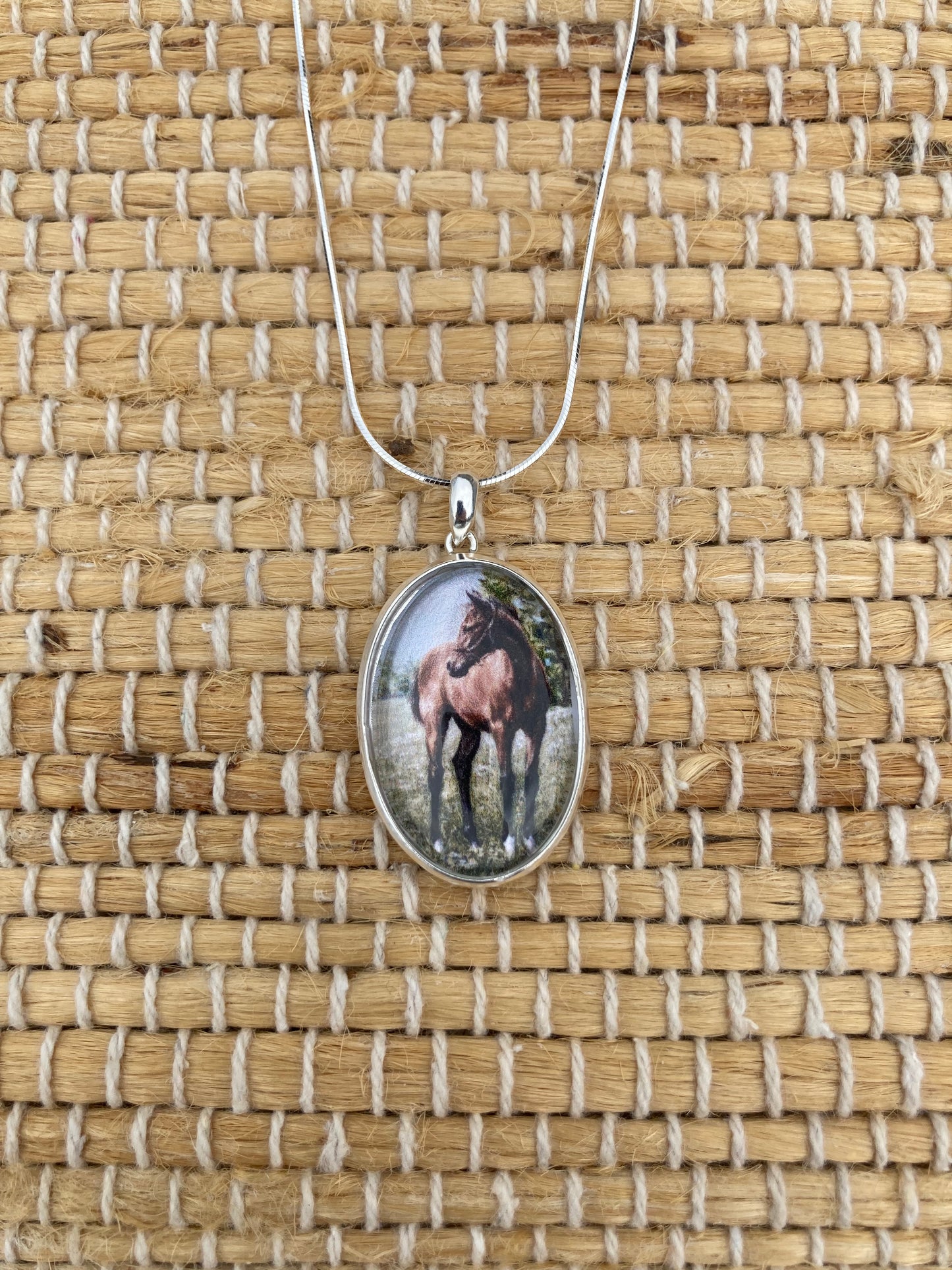 The Filly Crystal Pendant in Sterling Silver