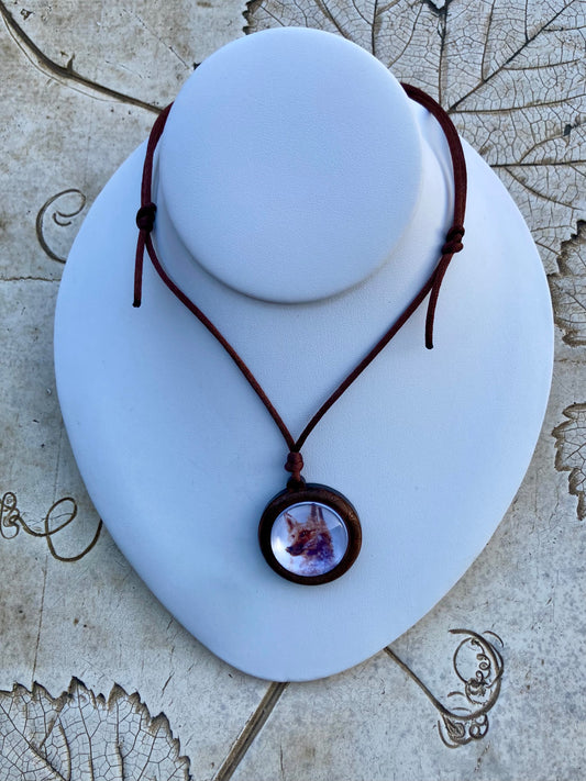 Fox Crystal Art Pendant