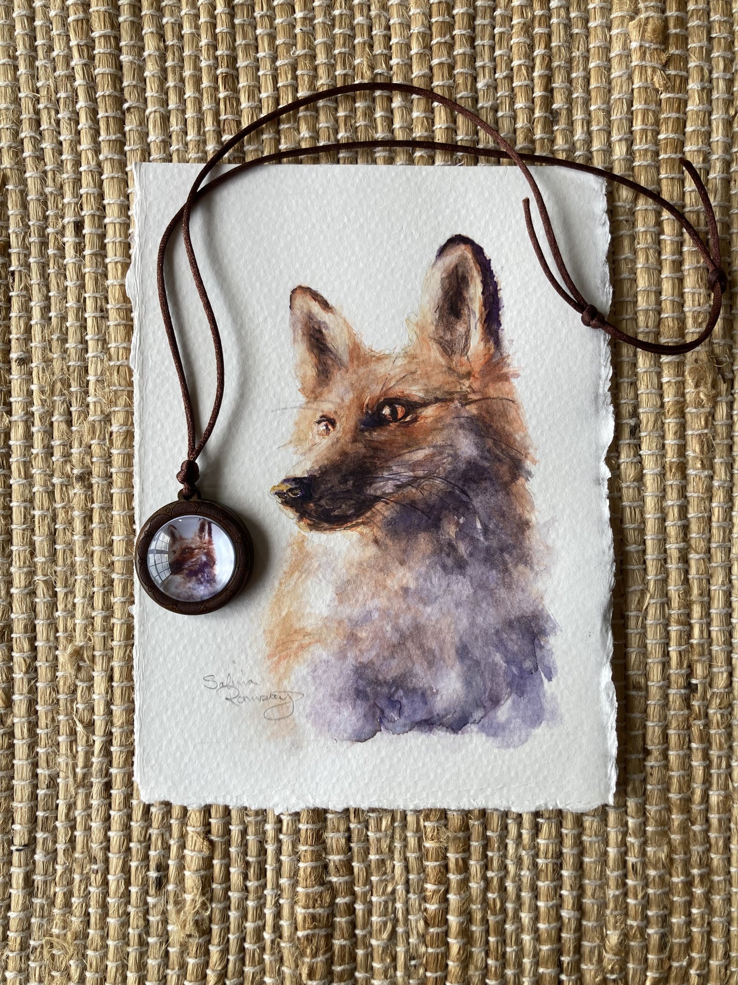 Fox Crystal Pendant