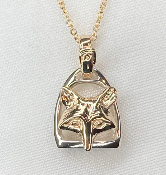 Foxmask Stirrup Pendant
