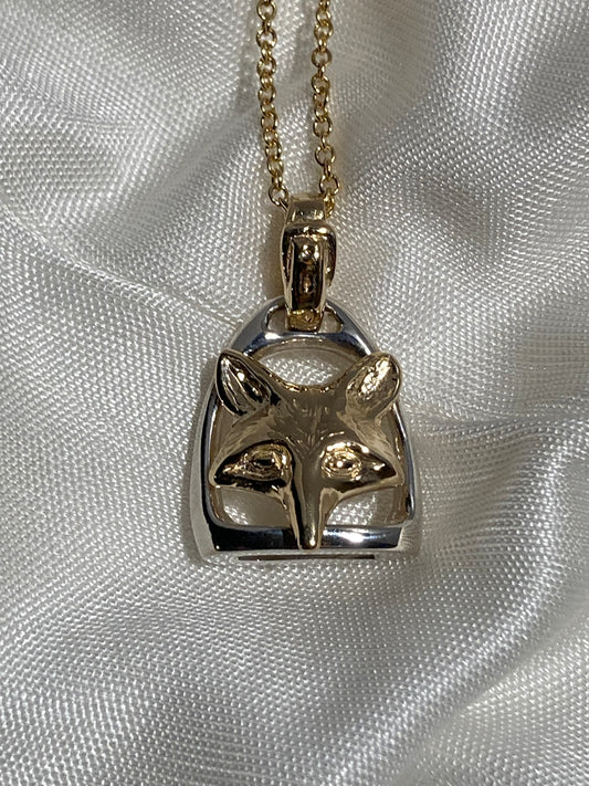 Foxmask Stirrup Pendant