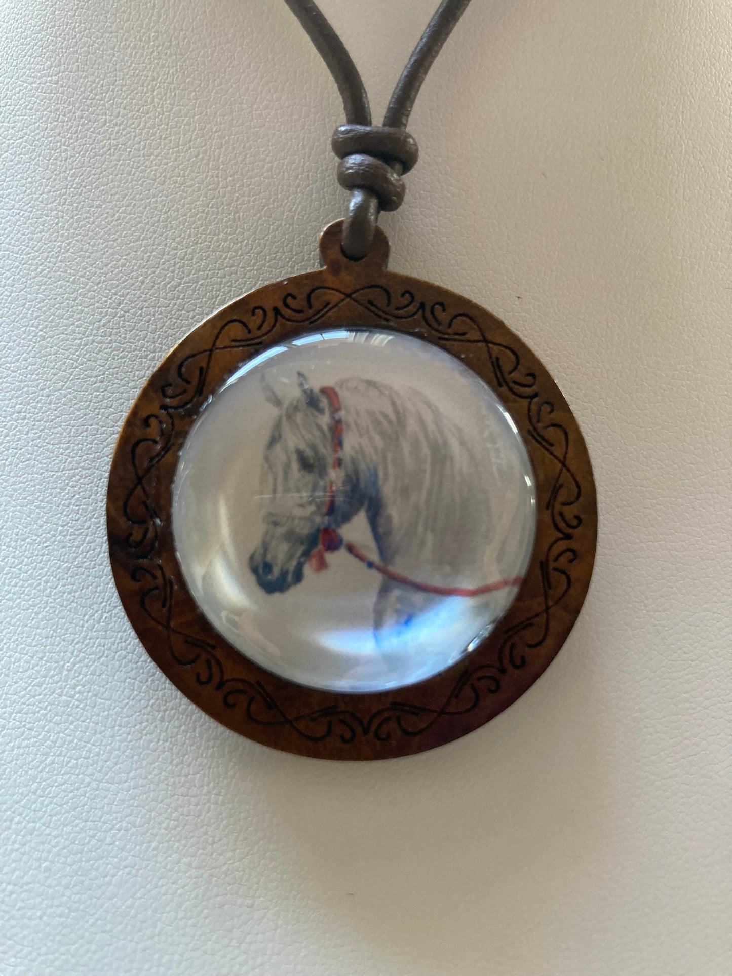 Grey Arab Crystal Pendant