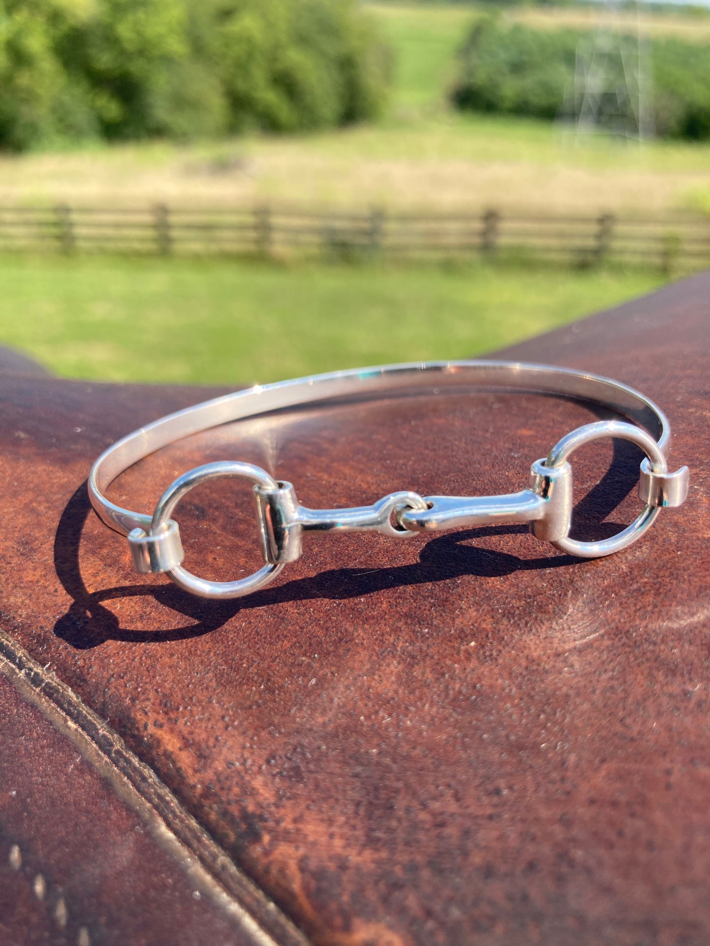 Sterling Silver Snaffle Bit Bracelet