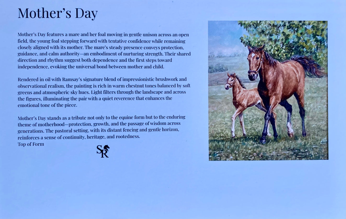 Mother's Day Equestrian Keepsake (small)