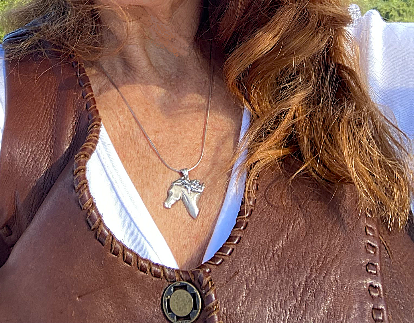 Sterling Silver Horse Head Pendant