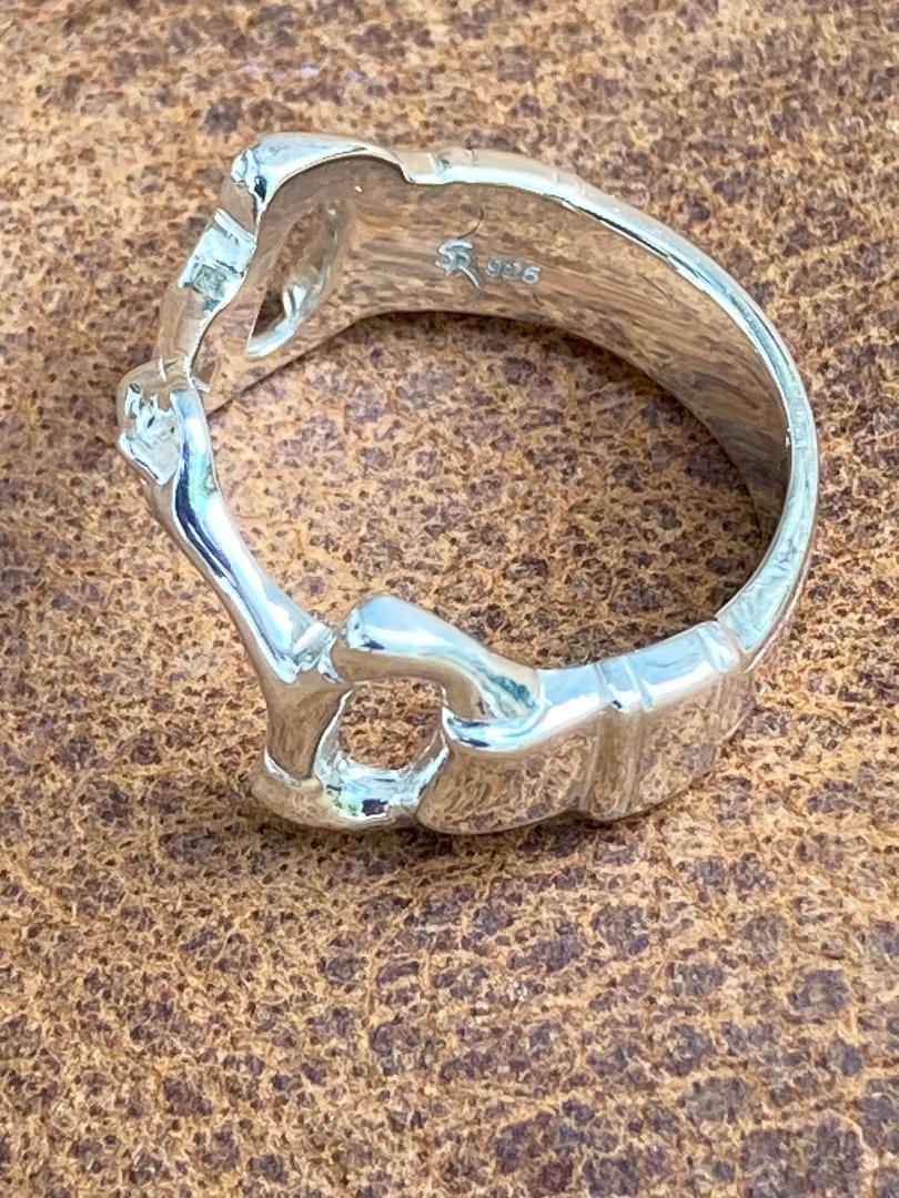 Silver Snaffle Bit Ring