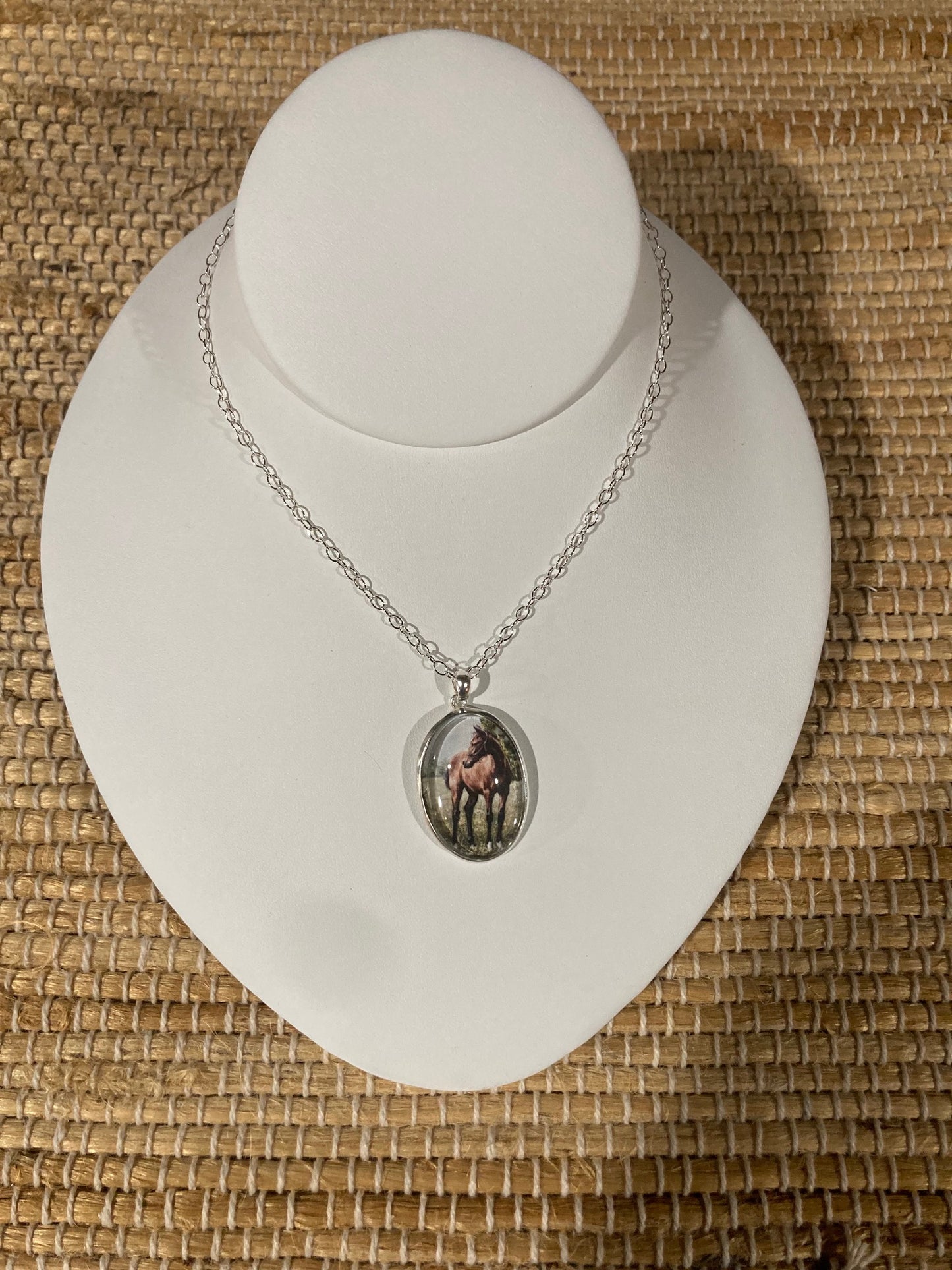 The Filly Crystal Pendant in Sterling Silver