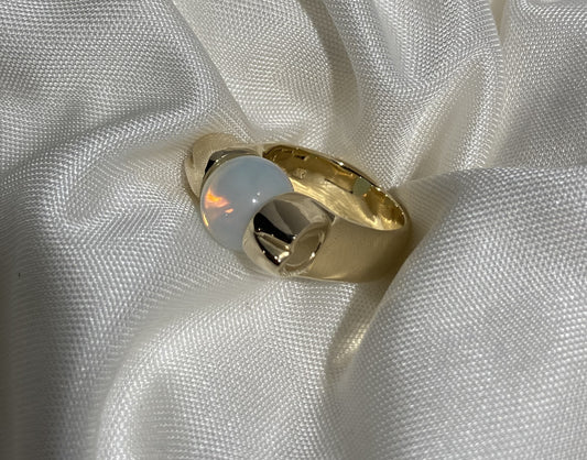 Swap-Stone Horseshoe Ring